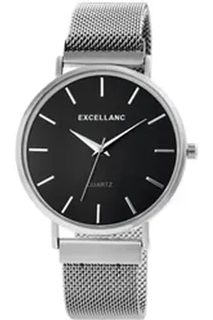 Excellanc Quarzuhr EX0554 Unisexuhr mit Edelstahl-Milanesearmband