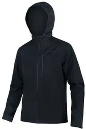 Endura Funktionsjacke (1-St) mit Sturmlasche hinter dem Frontreißverschluss schwarz XXXL