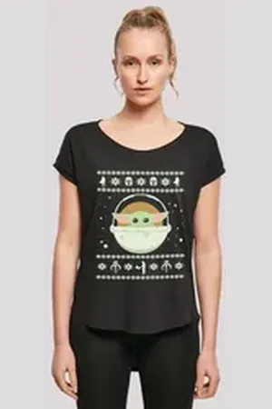 F4NT4STIC T-Shirt Star Wars The Mandalorian Baby Yoda Print schwarz XL