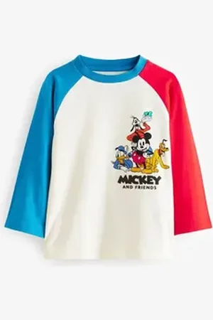 Next Langarmshirt Mickey Mouse Langarmshirt (1-tlg) rot 68-74 (6-9 Mon.)