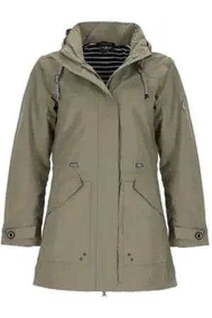 Blue Wave Funktionsjacke Damen Funktionsparka Mina mit Innenfutter - Wasserdicht & Atmungsaktiv grün 40