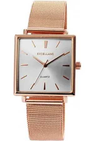 Excellanc Quarzuhr EX0550 Unisexuhr mit Edelstahl-Milanaisearmband