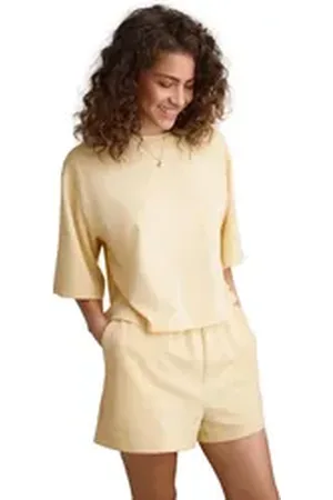 Next Pyjama Kurzer strukturierter Pyjama (2 tlg) gelb L