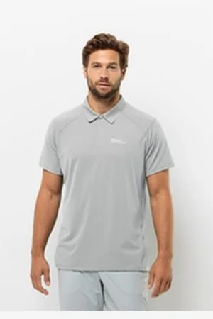 Jack Wolfskin Poloshirt PRELIGHT CHILL POLO M grau XL (54/56)