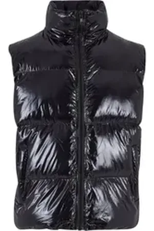 DEF Jerseyweste Herren Shiny Puffer vest (1-tlg) schwarz XXL