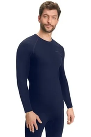 Falke Funktionsshirt Maximum Warm (1-tlg) aus feuchtigkeitsregulierendem Material blau M