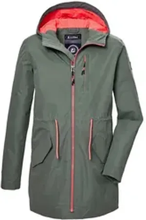 Killtec Parka KOS 148 GRLS PRK Wind- und wasserdichter Parka, reflektierend, PFAS-frei imprägniert grün 128