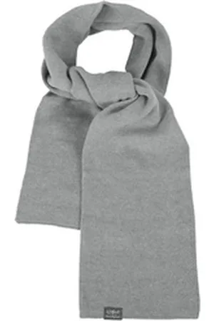 2Stoned Schal Classic Scarf für Herren und Jungen 165 cm lang und 20 cm breit, aus Baumwolle und Polyacryl grau
