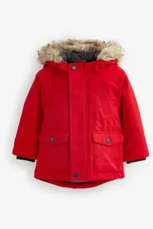 Next Parka Wasserabweisender Parkamantel (1-St) rot 62-68 (3-6 Mon.)