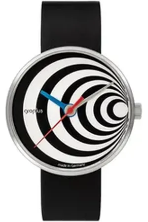 Walter Gropius Quarzuhr Made in Germany, Saphirglas, Forum Excentric - WG 002-02, Designeruhr, Lederarmband mit Easy-Release System, Edelstahlgehäuse
