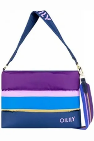 Oilily Schultertasche Favor Shoulder Bag Colour Block blau