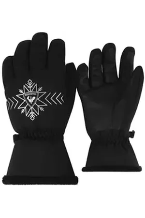 Rossignol Skihandschuhe Perfy mit Schneeflocken-Print schwarz S