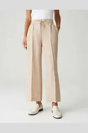 Opus Leinenhose MAIKITO LINEN Relaxed aus reinem Leinen beige 40