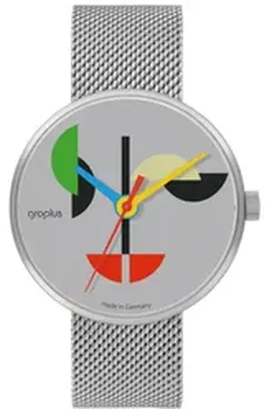 Walter Gropius Quarzuhr Made in Germany, Saphirglas, Forum Triade der Sinne - WG 019-02M, Designeruhr, Edelstahlband mit Easy-Release System, Edelstahlgehäuse