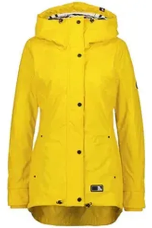 alife kickin Regenjacke Elma AK A mit wärmendem Innenfutter gelb S