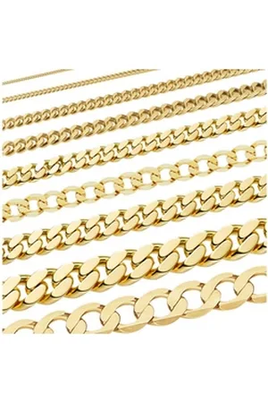 HOPLO Panzerkette Goldkette Panzerkette 1,7 mm - 42 cm Halskette - 333-8 Karat Gold, Made in Germany goldfarben 42 cm Damengröße | 1.7 mm