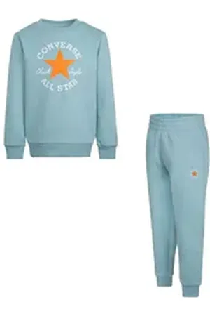Converse Jogginganzug CNVB DISSECTED CTP FLC CREW SE (2-tlg), für Kinder blau 98 (3)