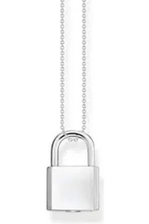 Thomas Sabo Kette mit Anhänger KE2130-001-21 Halskette mit Anhänger Damen Schloss Sterling-Silber