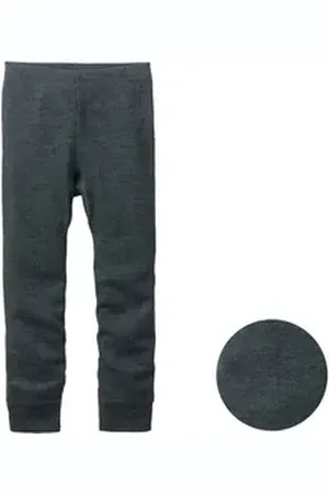 People Wear Organic Leggings aus Bio-Wolle und Seide grau 98