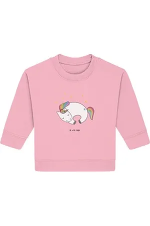 Mr. & Mrs. Panda Longpullover Einhorn Nacht 12. - 18. Monat - Cotton Pink - Geschenk, Träume, Baby (1-tlg) rosa 12. - 18. Monat