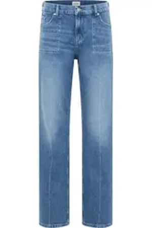 Mustang Weite Jeans Damen Style Madison Wide blau 33