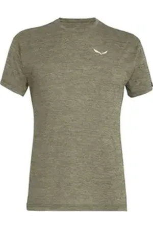 Salewa Funktionsshirt PUEZ MELANGE DRY M S/S TEE DARK OLIVE MELANGE L