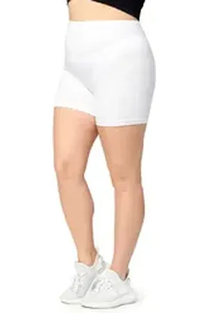 Merry Style Leggings Große Größen Damen Radlerhose aus Viskose MS10-451 (1-tlg) weiß 4XL