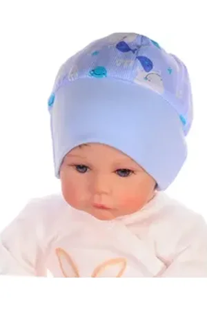 La Bortini Erstlingsmütze Baby Mütze Haube Mützchen für Neugeborene neutral bunt aus Baumwolle, elastisch, neutral, 34 35 36 37 38 39 40 41 blau 37-40cm KU