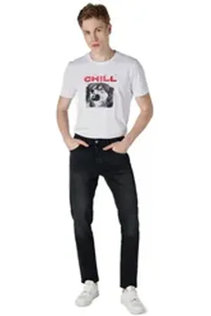 Colins Stretch-Jeans Lockere, Gerade Geschnittene Schwarze Herren Jeans Hose 30-30
