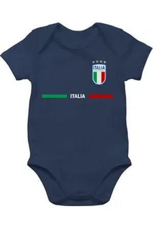Shirtracer Shirtbody Italien Trikot Wappen, Italia mit Stolz, Italienisches Fan-Motiv 2026 Fussball WM Fanartikel Baby blau 3/6 Monate