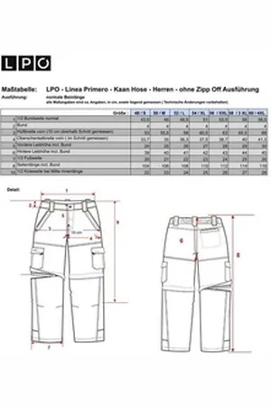Linea Primero Softshellhose LPO - Krempel Cargohose mit Gürtel - Kaan - Herren beige XXL