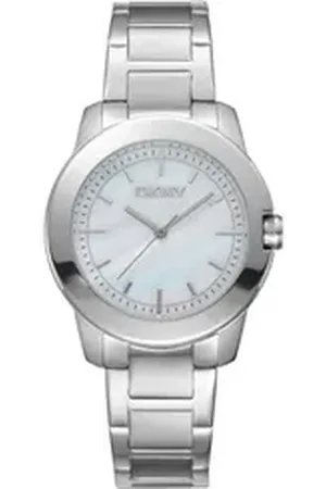 DKNY Quarzuhr Park Ave Midi - Silber, (Set) silberfarben