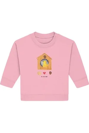 Mr. & Mrs. Panda Longpullover Vogelhaus Home 6. - 12. Monat - Cotton Pink - Geschenk, Home sweet Ho (1-tlg) rosa 6. - 12. Monat