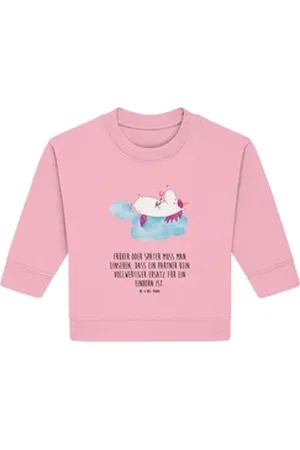 Mr. & Mrs. Panda Longpullover Einhorn Verliebt 12. - 18. Monat - Cotton Pink - Geschenk, Unicorn, E (1-tlg) rosa 12. - 18. Monat