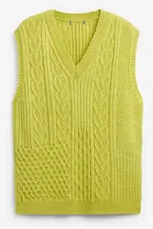 Next Pullunder Gestricktes Trägertop mit Herz (1-tlg) grün M