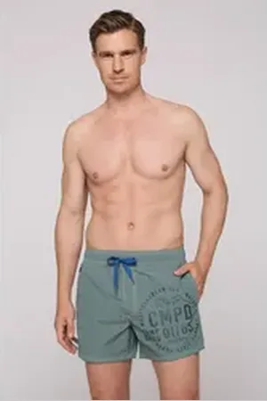 Camp David Badeshorts mit Innenhose grün XXXL