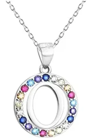 Sofia Milani Kette mit Anhänger Buchstabe O, 925 Silber Damen Schmuck - N0528 silberfarben