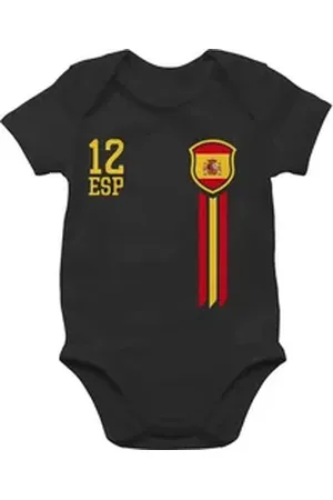 Shirtracer Shirtbody 12. Mann Spanien Fan-Shirt WM 2026 Fussball WM Fanartikel Baby schwarz 18/24 Monate