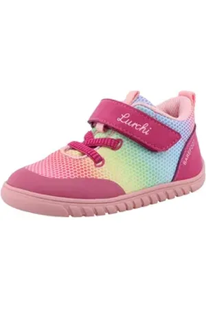 Lurchi Baran, Barefoot Barfußschuh, Slipper, mit Farbverlauf, Größenschablone zum Download rosa 26 EU