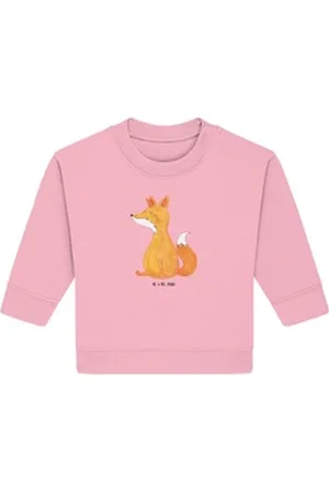 Mr. & Mrs. Panda Longpullover Einhorn Fuchs 12. - 18. Monat - Cotton Pink - Geschenk, Baby Sweatshi (1-tlg) rosa 12. - 18. Monat