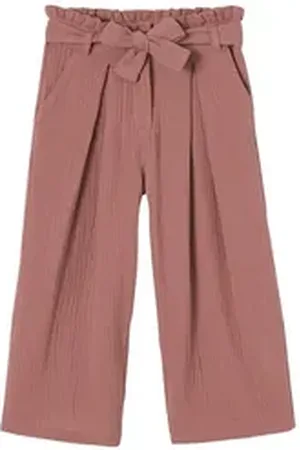 Vertbaudet 3/4-Hose Mädchen Paperbag-Hose, 7/8 rosa 158