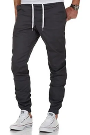amaci Chinohose NEW JERSEY Basic Jogger-Chino Herren Stretch Jogger Basic Chino Jeans Hose Cargo grau W40