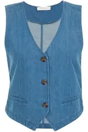 WE Fashion Sweatweste blau 46