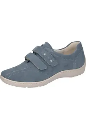 Waldläufer Waldläufer HENNI Klettschuh, Komfortschuh, Freizeitschuh, Halbschuh mit Nieten und H-Weite blau 37 EU