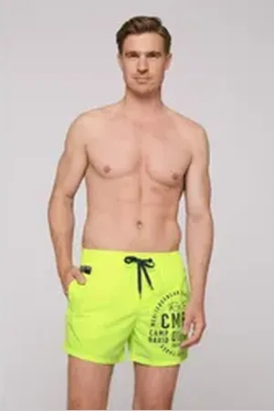 Camp David Badeshorts mit Innenhose gelb XL