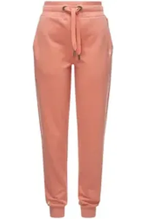 Navahoo Jogginghose Schmusekätzchen Kuschelig weiche Damen Sweathose mit Kordelzug orange XXXL (46)