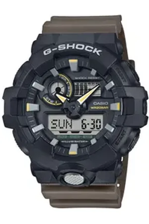 Casio G-SHOCK Chronograph GA-710GB-1AER, Quarzuhr, Armbanduhr, Herrenuhr,digital, Resinband, bis 20bar wasserd. braun