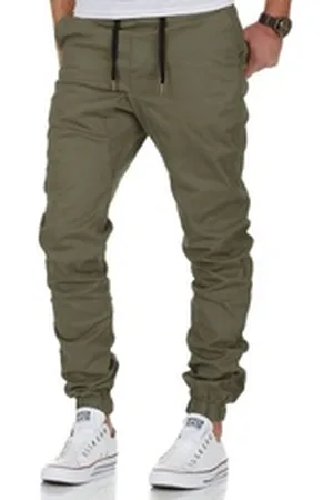 amaci Chinohose NEW JERSEY Basic Jogger-Chino Herren Stretch Jogger Basic Chino Jeans Hose Cargo grün W40