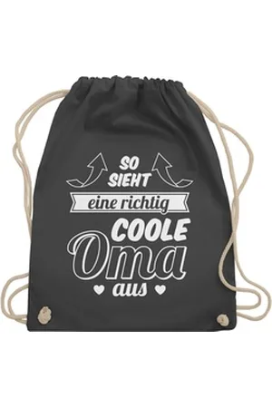 Shirtracer Turnbeutel So sieht eine richtig coole Oma aus Pfeile, Oma Geschenk grau