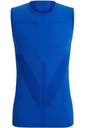 Falke Unterziehshirt Herren Tank Singlet Tight Fit Warm 39615 blau M